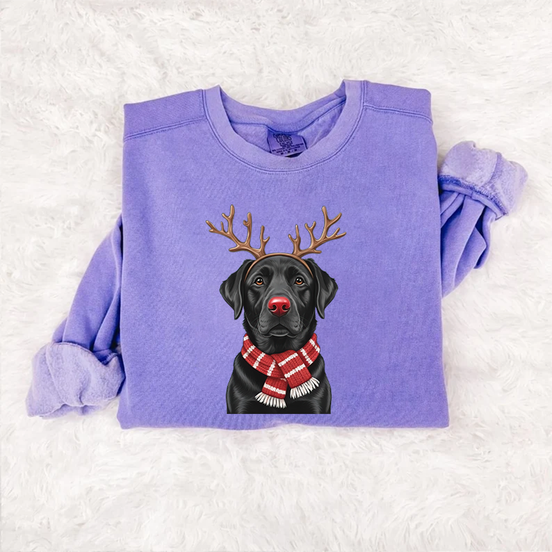 Christmas Black Labrador Sweatshirt