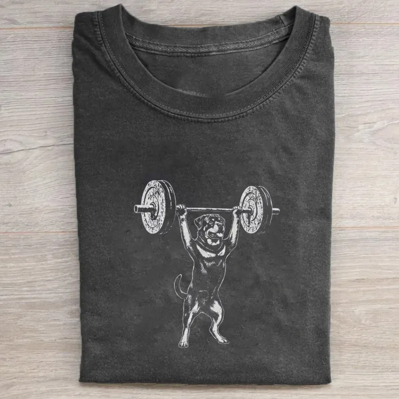 Funny Rottweiler Lifting T-shirt