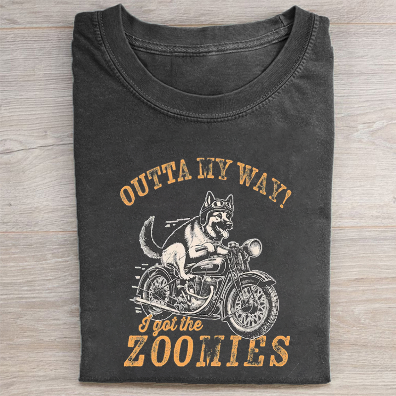 Retro Dog Bike T-shirt