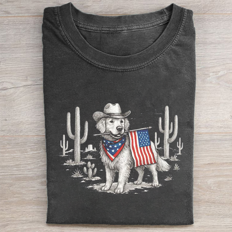 USA Dog 4th Of July T-shirt
