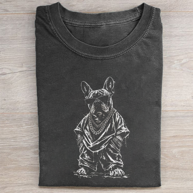 Gangster French Bulldog T-shirt