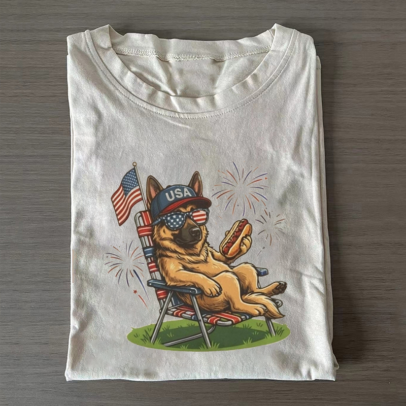 Patriotic German Shepherd T-shirt