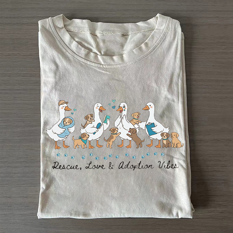 Rescue Love And Adoption Vibes T-shirt