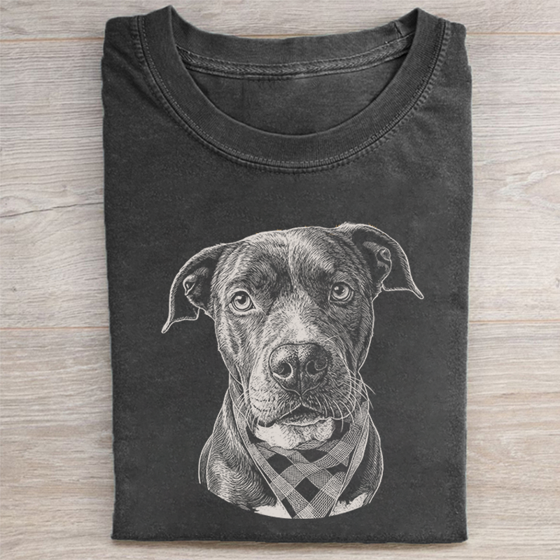 Vintage Dog Graphic T-shirt