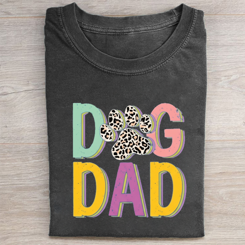 Vintage Dog Dad T-shirt