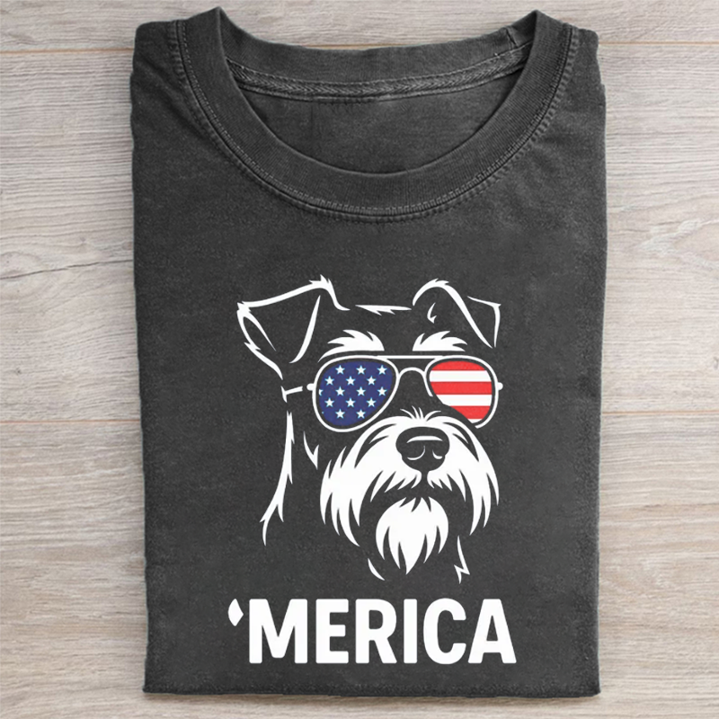 Miniature Schnauzer Merica T-shirt