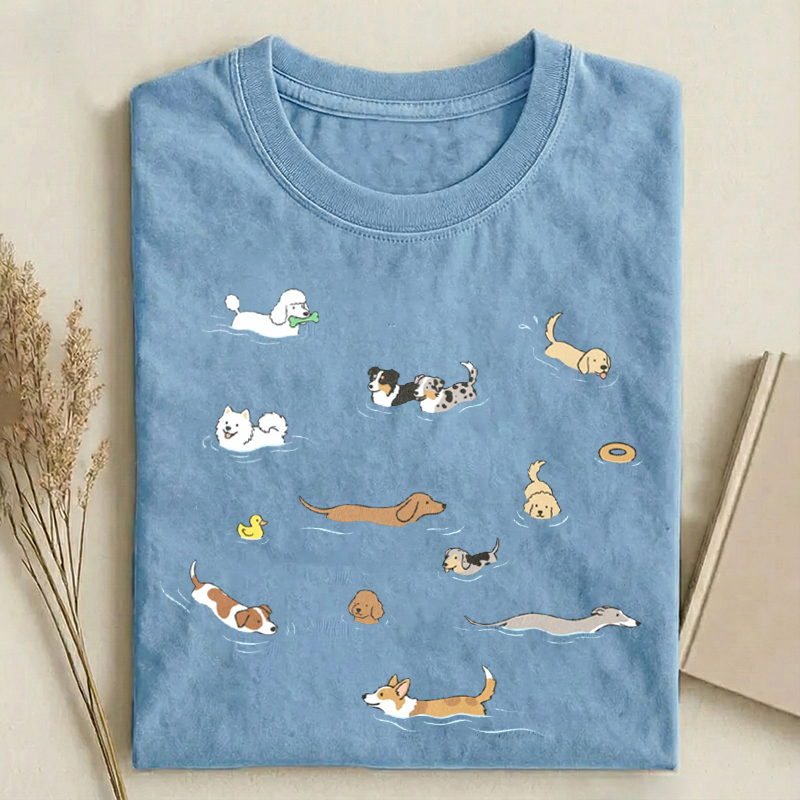 Dogs Swimming T-shirt
