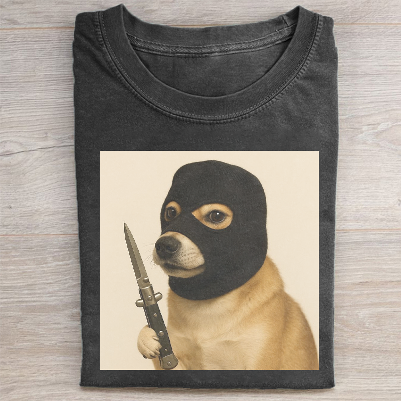 Vintage Dog Graphic T-shirt