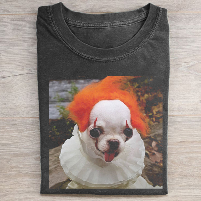 Funny Halloween Dog Graphic T-shirt