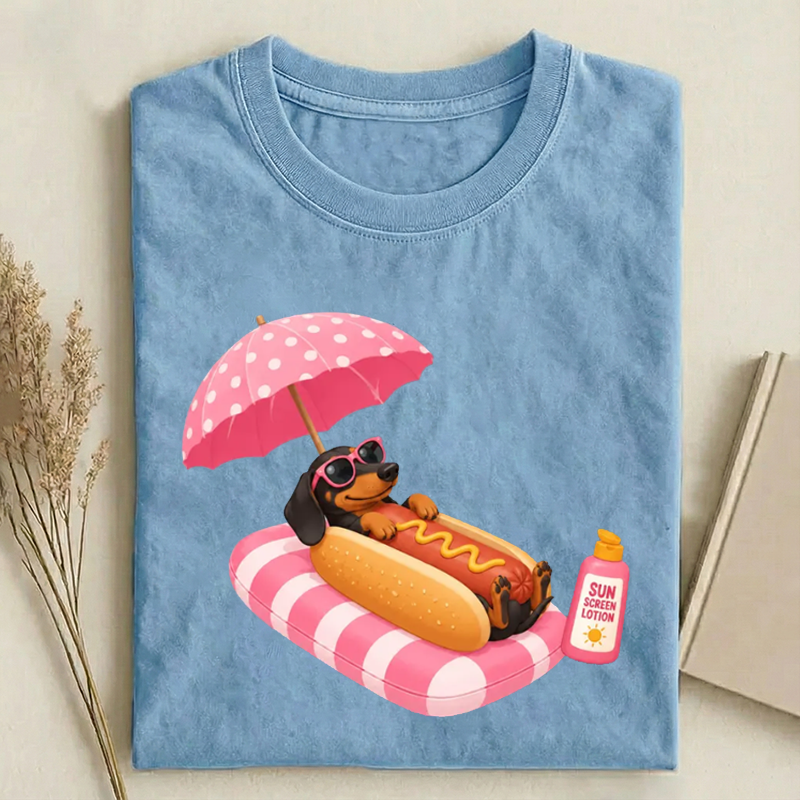 Funny Dachshund Hot Dog T-shirt