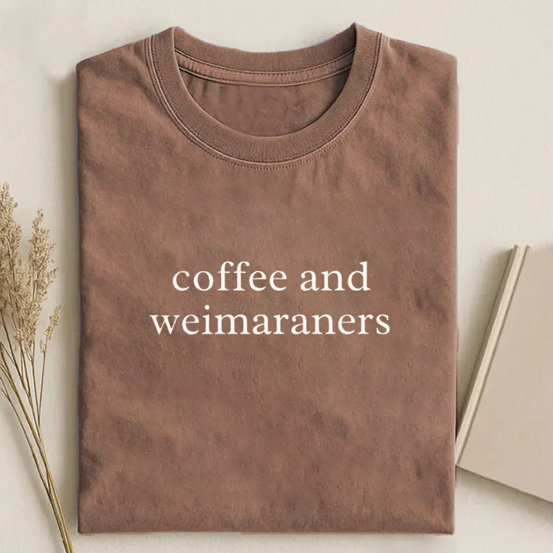 Coffee and Weimaraners T-shirt
