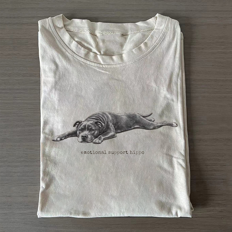 Emotional Support Hippo T-shirt