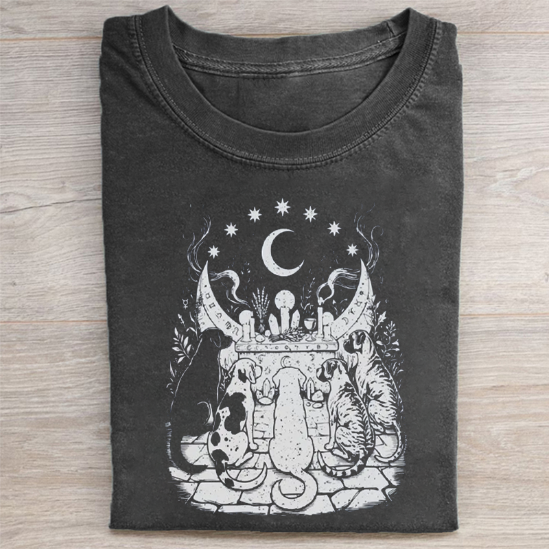 Dog Ritual Support Your Local Coven T-shirt