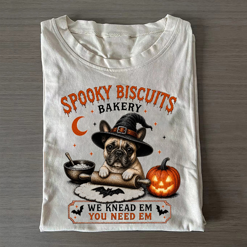 Halloween Biscuits Bakery Dog T-shirt