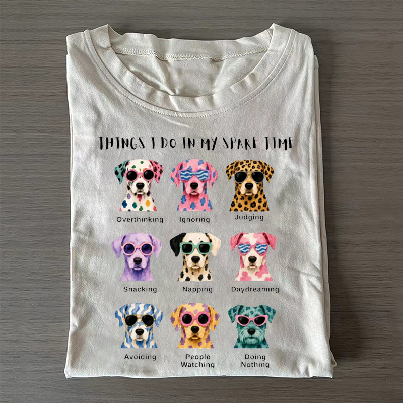 Funny Dog Illustration T-shirt