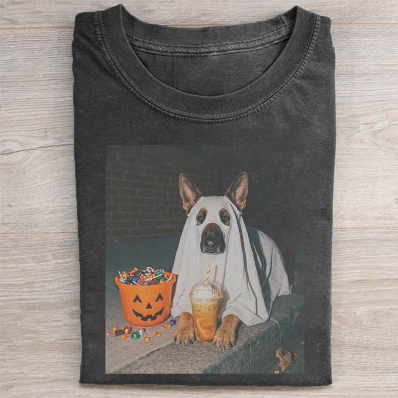 German Shepherd Dog Halloween T-shirt