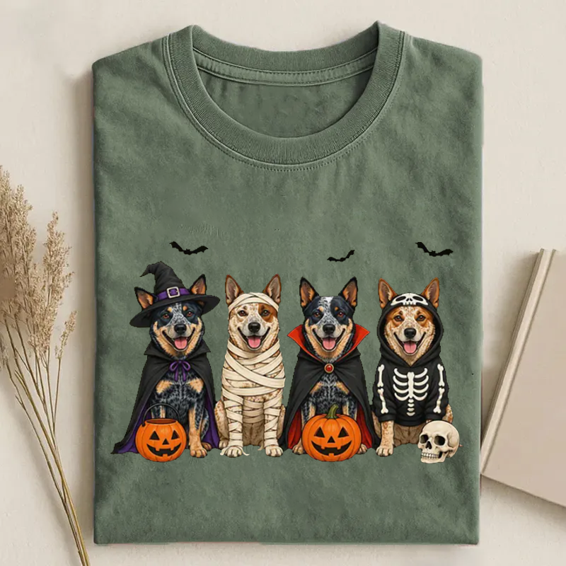 Heeler Dogs Halloween T-shirt
