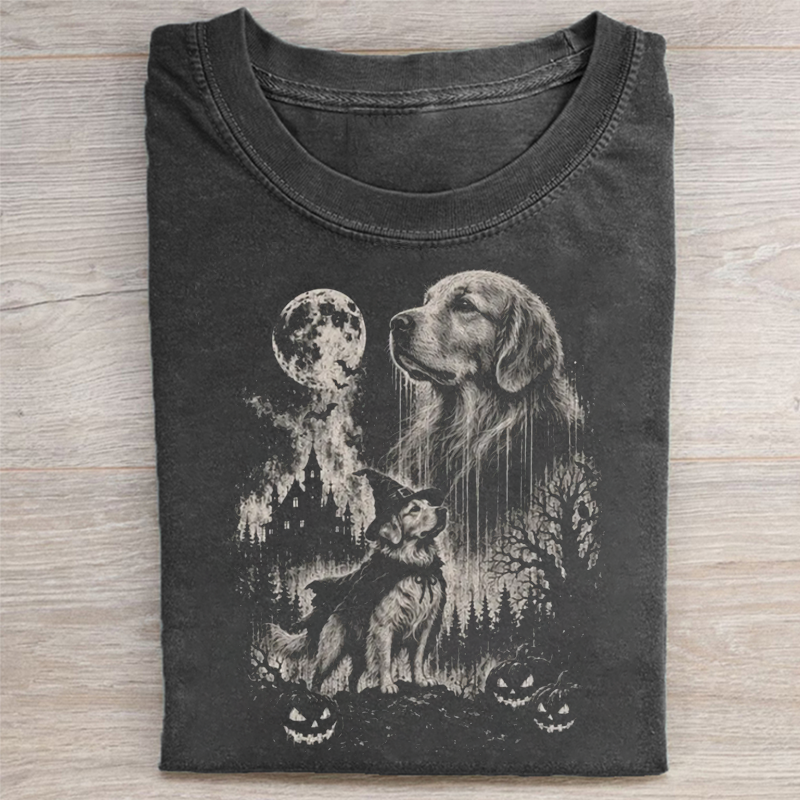Golden Retriever Halloween T-shirt