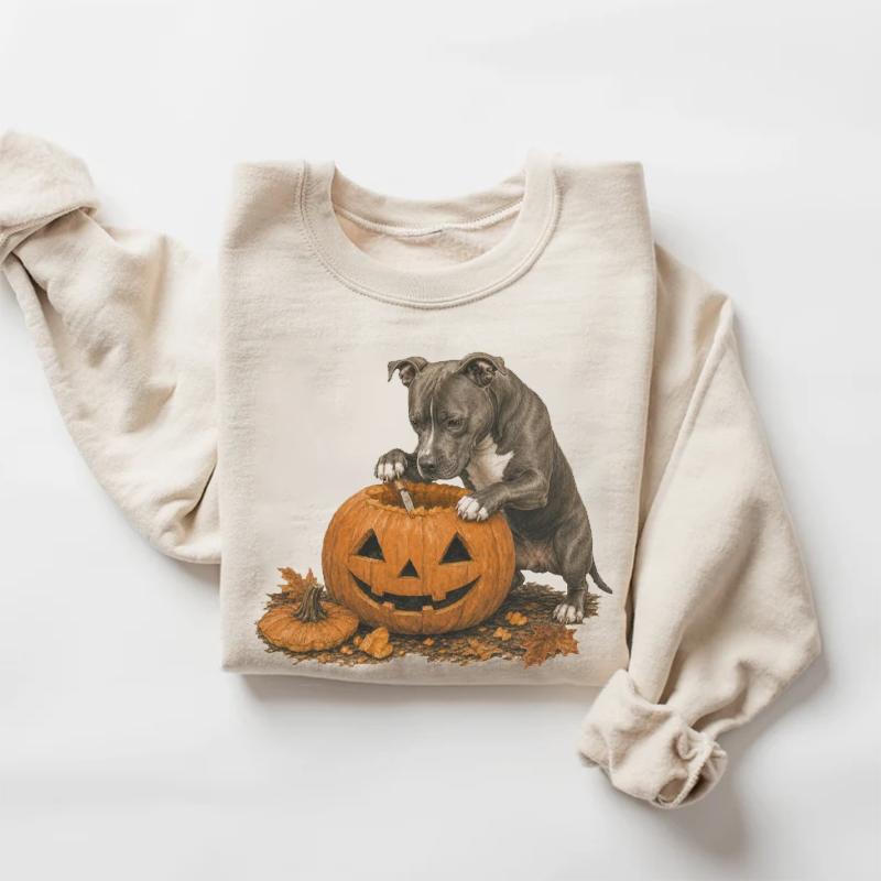 Halloween Pitbull Dog Sweatshirt