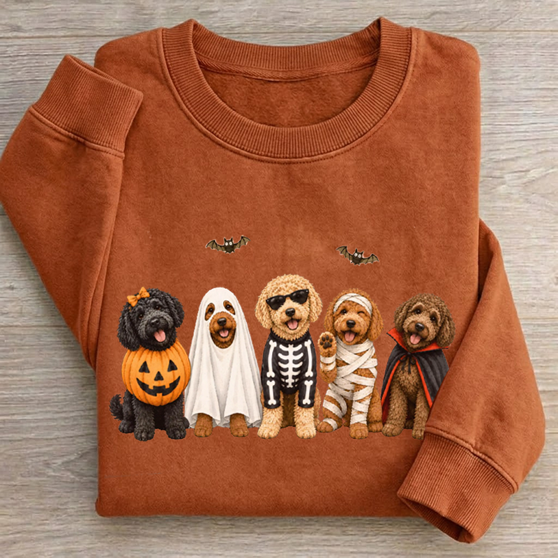 Goldendoodle Dogs in Costume Halloween T-shirt/Sweatshirt