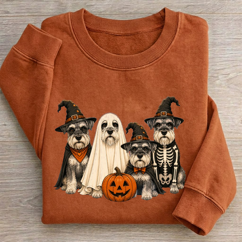 Halloween Miniature Schnauzer Sweatshirt