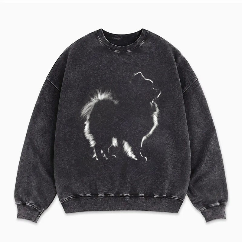 Pomeranian Silhouette Sweatshirt