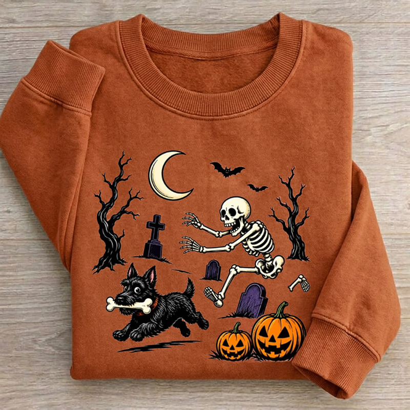 Funny Halloween Scottish Terrier Sweatshirt