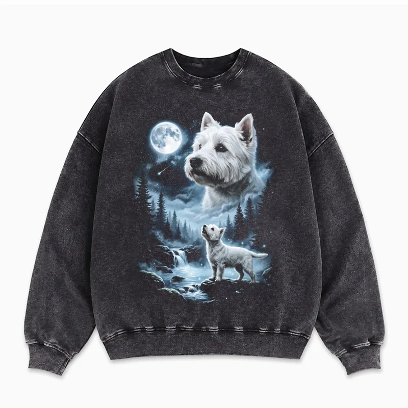 Westie Howling to the Moon Sweatshirt