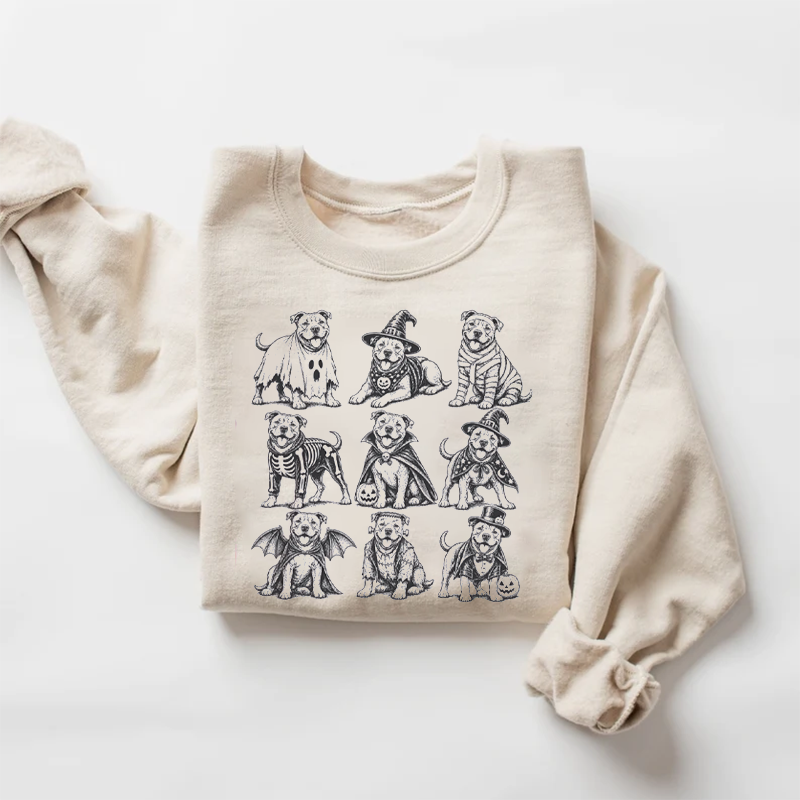 Pit Bull Halloween Sweatshirt