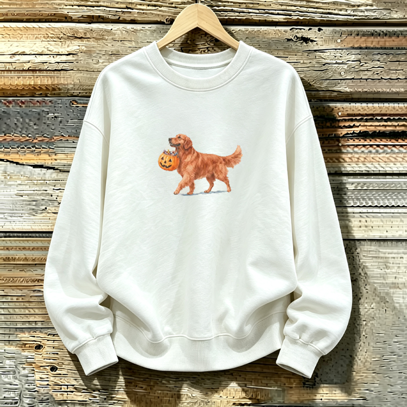 Golden Retriever Red Halloween Sweatshirt