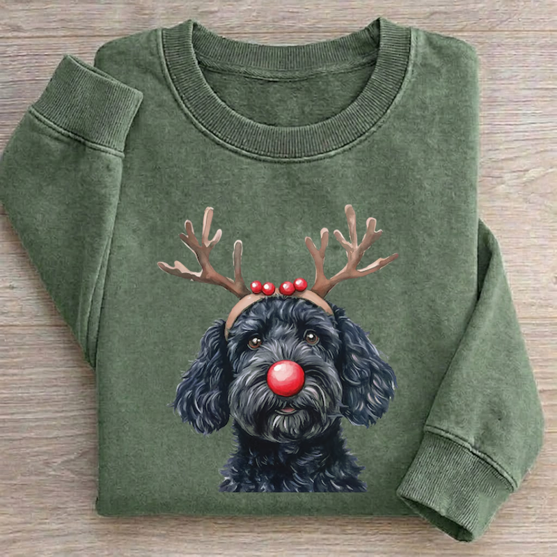 Christmas Black Goldendoodle Sweatshirt