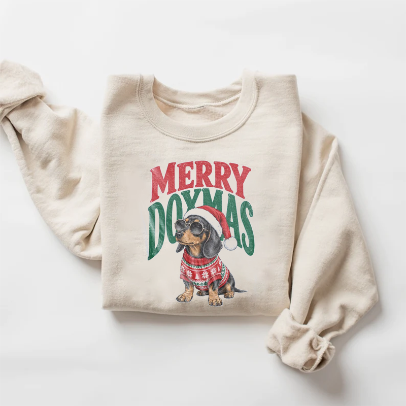 Christmas Dog Dachshund Sweatshirt