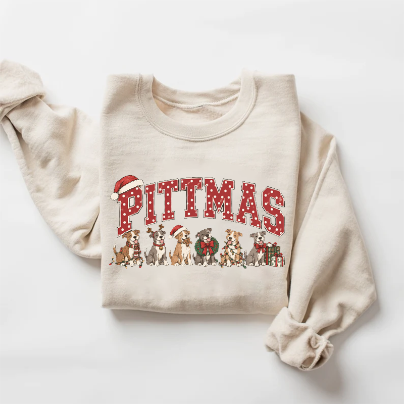 Pitbull Christmas Sweatshirt