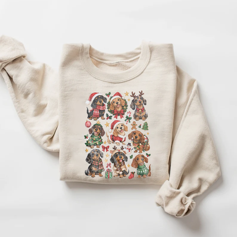 Christmas Dachshund Sweatshirt