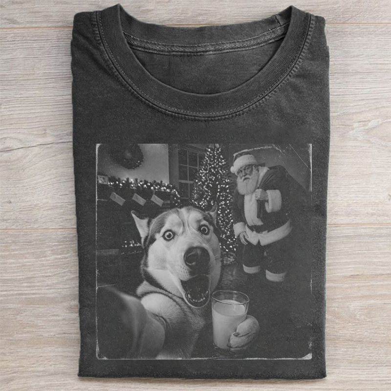 Christmas Husky T-shirt