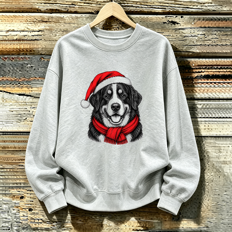 Santa Paws Christmas Bernese Mountain Dog Sweatshirt