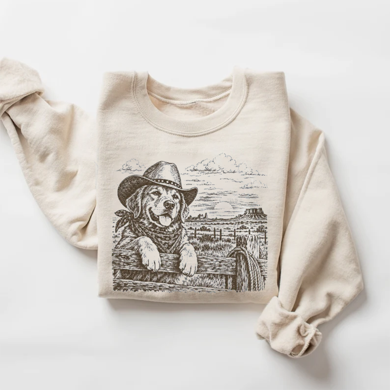 Western Cowboy Dog Sweatshirt
