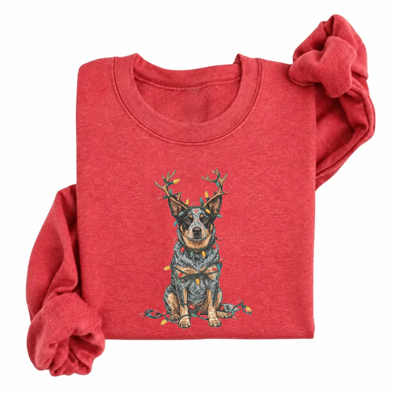 Reindeer Australian Cattle Dog Christmas Sweatshirt