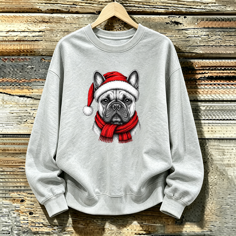 Santa Paws Christmas French Bulldog Dog Sweatshirt
