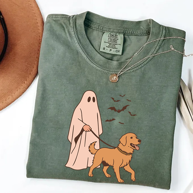 Golden Retriever Halloween T-shirt