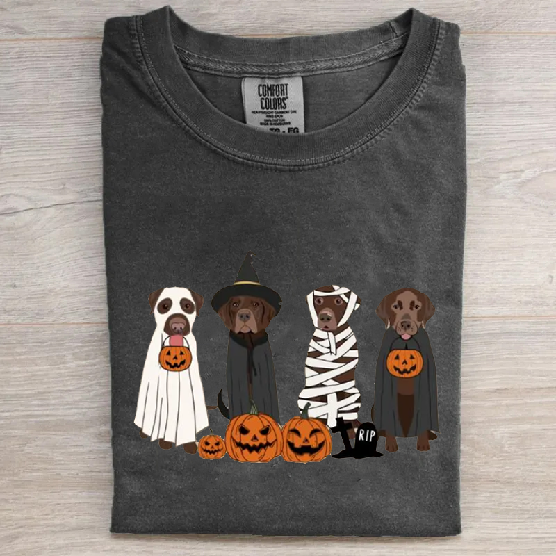 Brown Labrador Halloween T-shirt