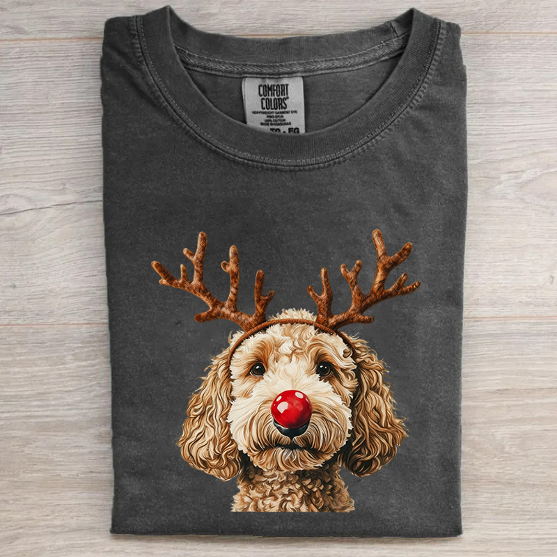 Comfort Colors Christmas Dog T-shirt