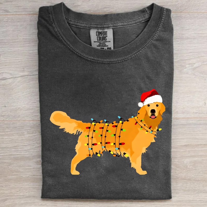 Christmas Golden Retriever T-shirt