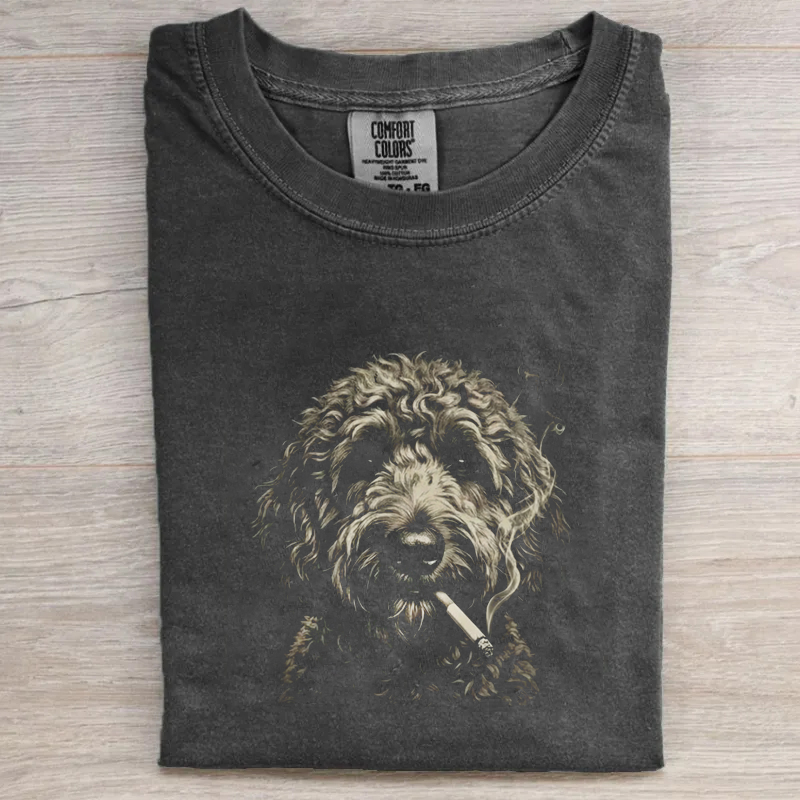 Smoking Goldendoodle T-shirt