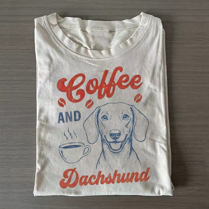 Coffee and Dachshund T-shirt
