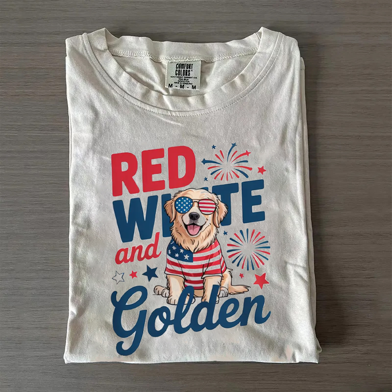 Golden Retriever Comfort Colors T-shirt