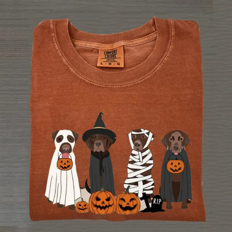 Brown Labrador Halloween T-shirt