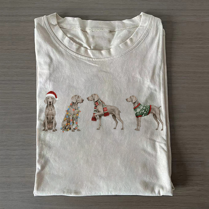 Weimaraner Christmas T-shirt