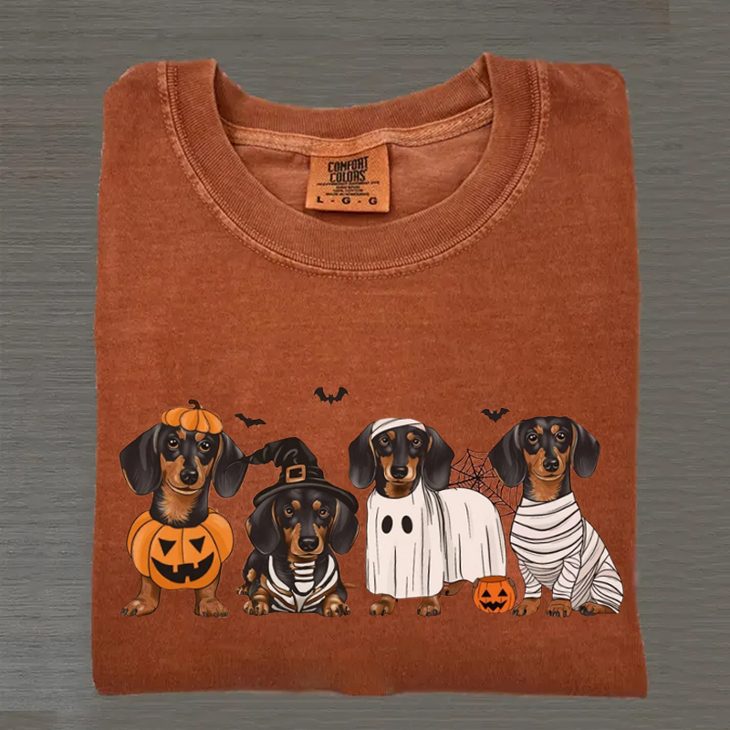 Comfort Colors Dachshund Halloween T-shirt
