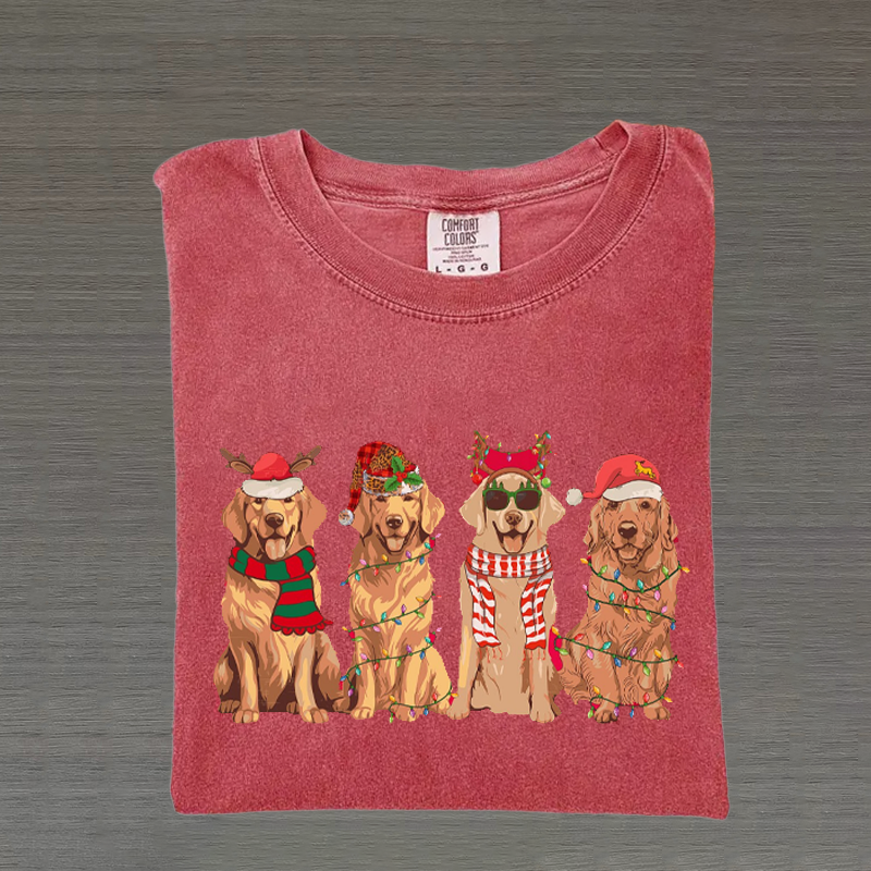 Golden Retriever Christmas T-shirt